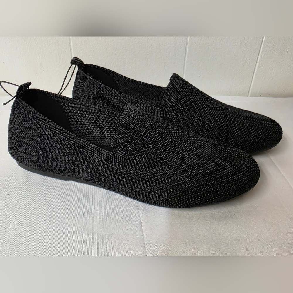 MIA Rosali Black Knit Slip-on Loafer Womens Size 6.5 New